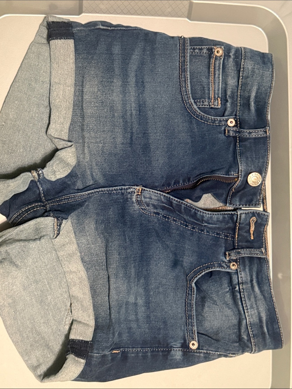 Garage Dark Blue Denim Jean Shorts